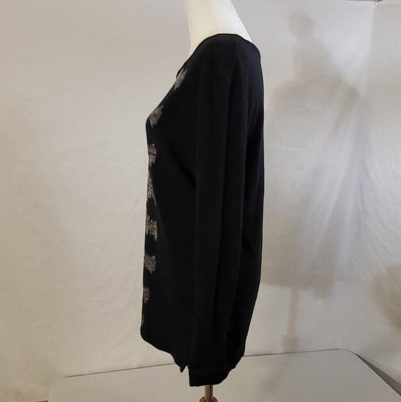 Women's Pull&Bear sweater small pre-owned used great blue patterned aztec - Picture 6 of 8